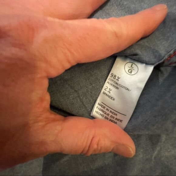 Buffalo by David Bitton Salindo denim shirt with mother of Pearl snaps size L - Picture 9 of 13